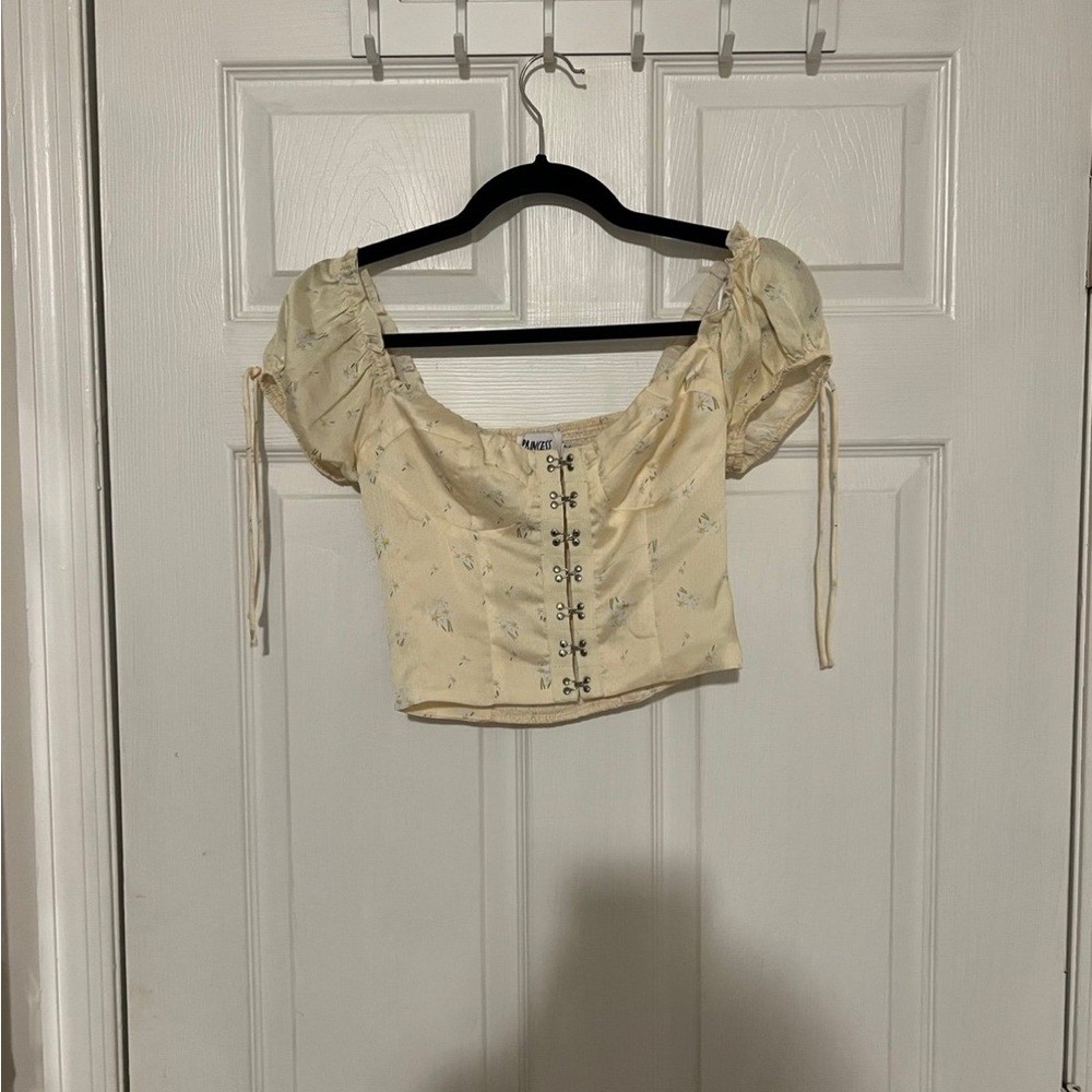Princess Polly Yellow Floral Puff Sleeve Blouse